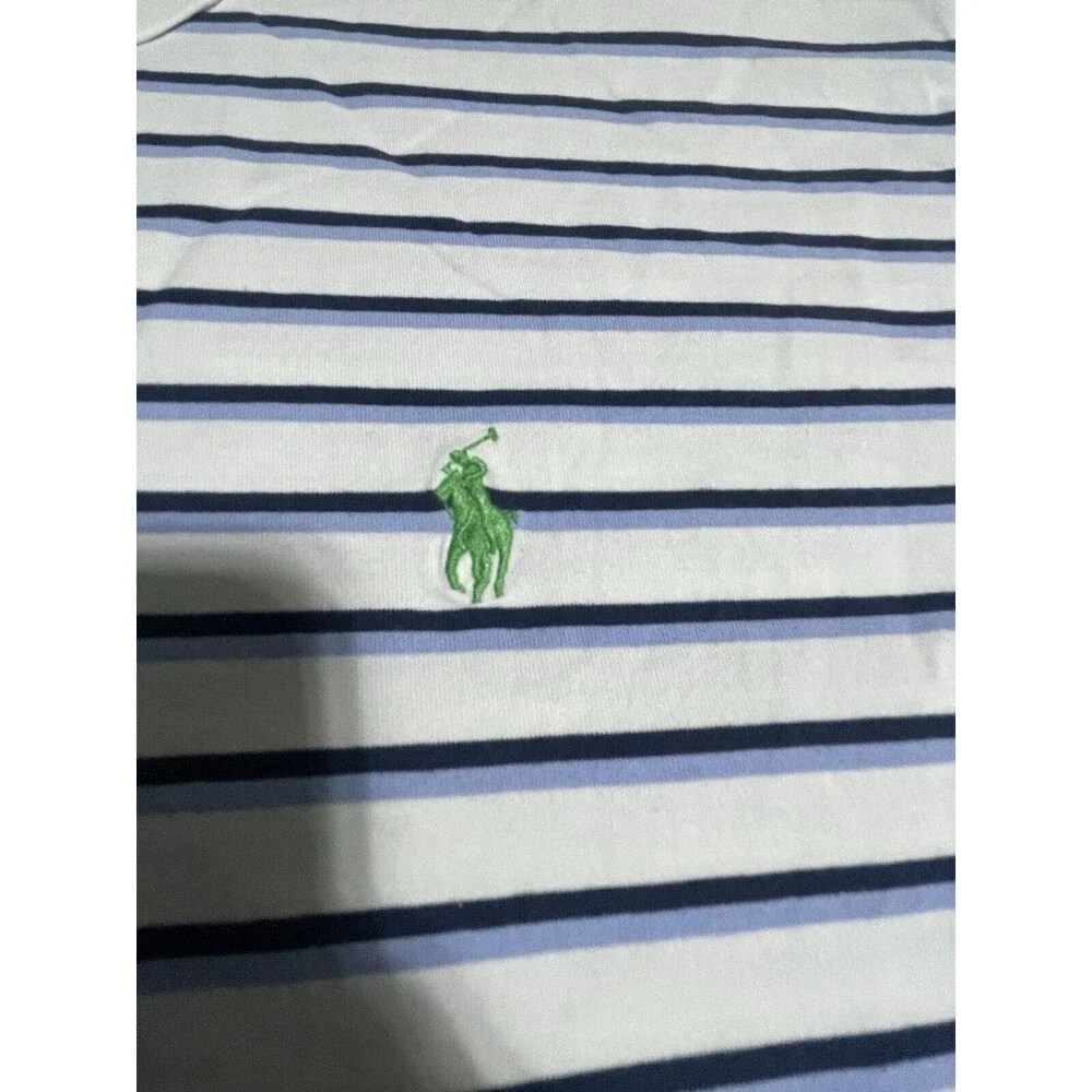 Polo By Ralph Lauren Polo Shirt Men’s Xtra Large White Stripes Cotton